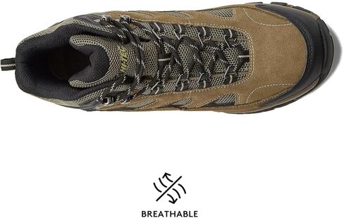 HI-TEC Yosemite WP Mid Waterproof Hiking Boots for Men, Lightweight Breathable Outdoor Trekking Shoes in Kuwait