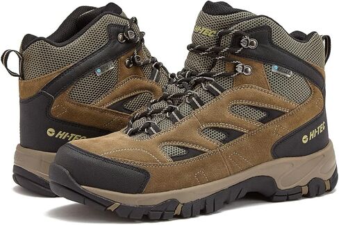 HI-TEC Yosemite WP Mid Waterproof Hiking Boots for Men, Lightweight Breathable Outdoor Trekking Shoes in Kuwait