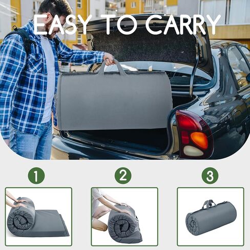 وسادة مرتبة للتخييم من HIGOGOGO، مرتبة نوم محمولة قابلة للطي للبالغين، وسادات سرير للتخييم للنوم، سرير الضيوف وسرير السيارة in Saudi Arabia