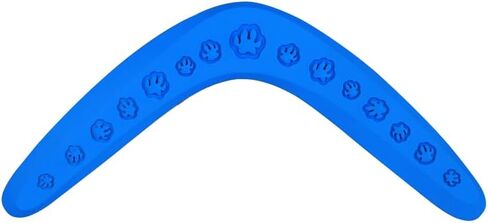 7 Ruby Road Dog Toys - Tough Boomerang Dog Toy for Medium/Large Dogs - Durable, Flying, Outdoor, Natural Rubber Dog Fetch Toy - Lightweight, Floating Dog Water Toy for Beach and Pool - Easy to Clean in Kuwait
