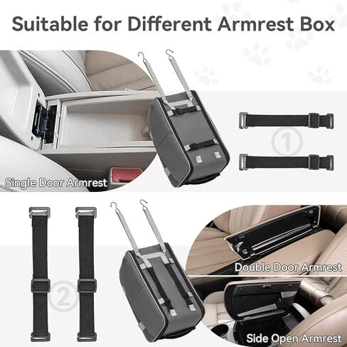 PETSFIT Multipurpose Center Console Dog Car Seat, Airline Approved Dog Car Carrier with Safety Tether and Pockets, Portable Cat Car Seat, Dog Car Seats for Small Dogs, Cats Up to 9 LBS (Deep Grey) in Kuwait