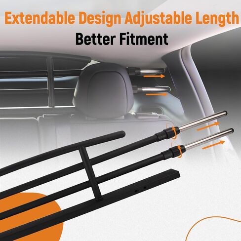 maxpeedingrods for Tesla Model Y 2021 2022 2023 2024 حاجز سيارة للكلاب، حاجز للحيوانات الأليفة للسيارة معدن شديد التحمل، حاجز للكلاب لسيارات الدفع الرباعي من الفولاذ المقاوم للصدأ مقسم للكلاب لسيارات الدفع الرباعي in Saudi Arabia