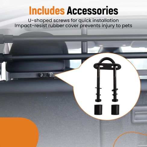 maxpeedingrods for Tesla Model Y 2021 2022 2023 2024 حاجز سيارة للكلاب، حاجز للحيوانات الأليفة للسيارة معدن شديد التحمل، حاجز للكلاب لسيارات الدفع الرباعي من الفولاذ المقاوم للصدأ مقسم للكلاب لسيارات الدفع الرباعي in Saudi Arabia