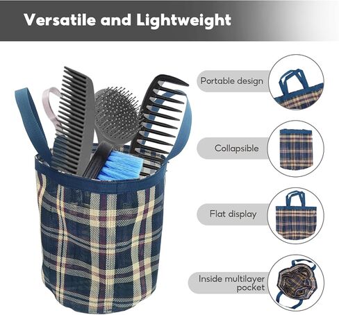 Large Capacity Horse Grooming Bag Premium Quality, Washable & Breathable, Quick-Drying, Includes Multiple Compartments, Foldable & Lightweight for Easy Portability (Sapphire Blue) in Saudi Arabia