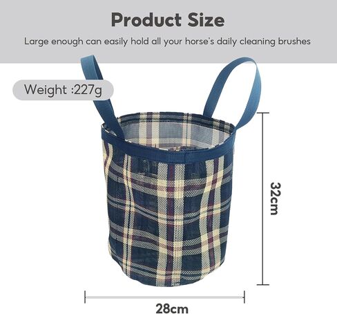Large Capacity Horse Grooming Bag Premium Quality, Washable & Breathable, Quick-Drying, Includes Multiple Compartments, Foldable & Lightweight for Easy Portability (Sapphire Blue) in Saudi Arabia