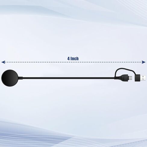 بديل لشاحن ساعة سامسونج متوافق مع ساعة جالاكسي 7/6/5/4/3، شحن سريع للساعة، USB A/USB C مناسب للعديد من السيناريوهات (4FT) in Saudi Arabia