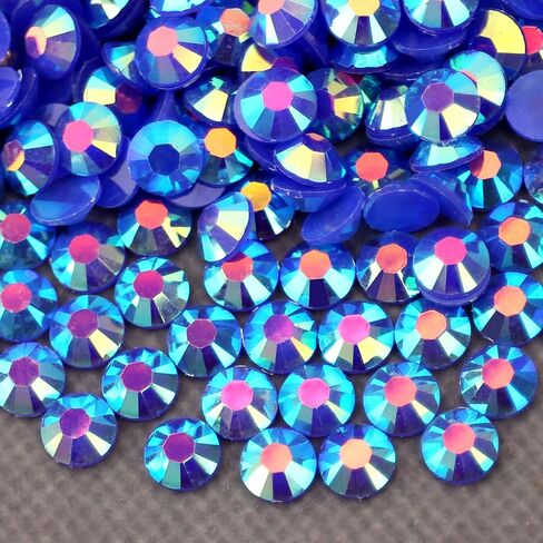 10000PCs 2-6MM Clear Crystal Resin Flat Back Rhinestones with Silver Bottom, Round Non Hotfix Resin Rhinestones Nail Gems Stones with Tweezer & Picker Pen for Tumblers Nail Art & DIY Decoration in Saudi Arabia