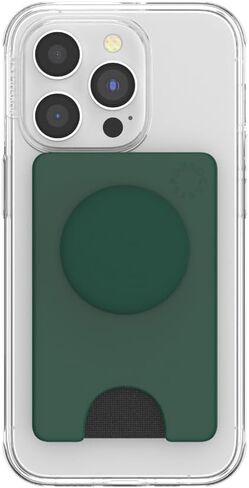 PopSockets Phone Wallet with Expanding Phone Grip, Phone Card Holder, Into The Woods - Fresh Pine in Saudi Arabia