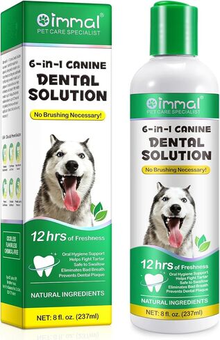 Oral Care Spray for Dogs, Pet Breath Dental Care Spray with Natural Ingredients, Dog Breath Freshener for Bad Breath, Plaque and Tartar, Pet Health Supplies Teeth Treatment Spray - 5.1 Fl Oz / 150ml in Kuwait