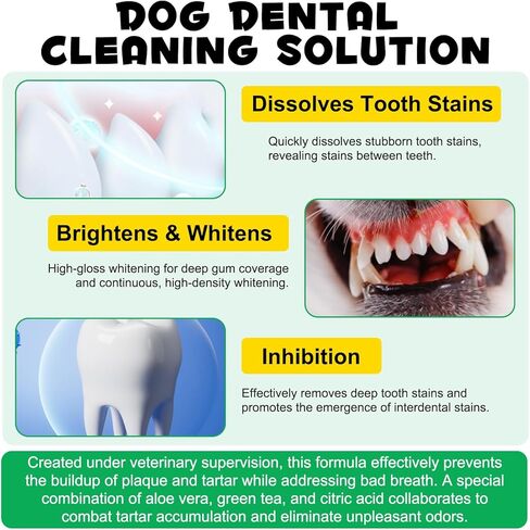 Oral Care Spray for Dogs, Pet Breath Dental Care Spray with Natural Ingredients, Dog Breath Freshener for Bad Breath, Plaque and Tartar, Pet Health Supplies Teeth Treatment Spray - 5.1 Fl Oz / 150ml in Kuwait