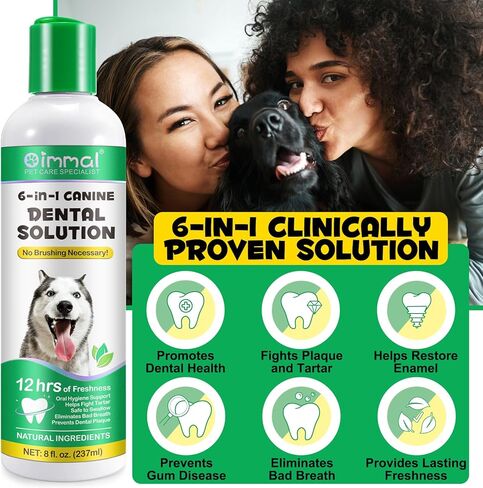 Oral Care Spray for Dogs, Pet Breath Dental Care Spray with Natural Ingredients, Dog Breath Freshener for Bad Breath, Plaque and Tartar, Pet Health Supplies Teeth Treatment Spray - 5.1 Fl Oz / 150ml in Kuwait