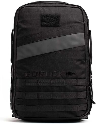 GORUCK Rucker 4.0, Weighted Rucking Backpack, Military Rucksack, Black, 20L | Purpose Built for Rucking, Elevated Ruck Plate Pocket, Extra Padded Straps, MOLLE Webbing, Durable 1000D CORDURA Build in Saudi Arabia