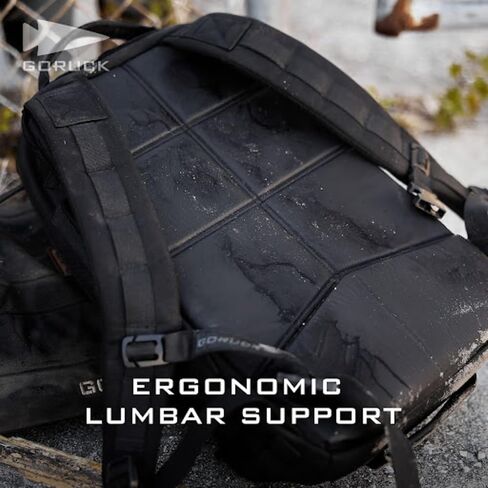 GORUCK Rucker 4.0, Weighted Rucking Backpack, Military Rucksack, Black, 20L | Purpose Built for Rucking, Elevated Ruck Plate Pocket, Extra Padded Straps, MOLLE Webbing, Durable 1000D CORDURA Build in Saudi Arabia