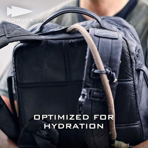 GORUCK Rucker 4.0, Weighted Rucking Backpack, Military Rucksack, Black, 20L | Purpose Built for Rucking, Elevated Ruck Plate Pocket, Extra Padded Straps, MOLLE Webbing, Durable 1000D CORDURA Build in Saudi Arabia
