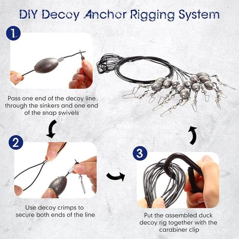 128 جهاز كمبيوتر شخصى تكساس بطة شرك الحفارات ملحق كيت DIY 4oz Entwist الحرة بطة صيد الحفارات الحفارات مع شرك تجعيد قطب المفاجئة شرك خط الحبل شرك مقاطع لصيد الطيور المائية صيد البط صيد الأوز in Kuwait