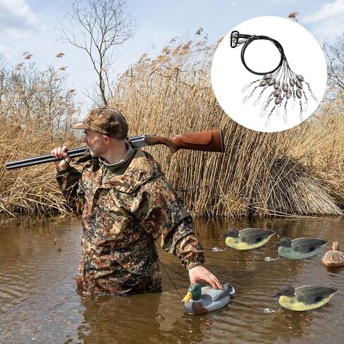 128 جهاز كمبيوتر شخصى تكساس بطة شرك الحفارات ملحق كيت DIY 4oz Entwist الحرة بطة صيد الحفارات الحفارات مع شرك تجعيد قطب المفاجئة شرك خط الحبل شرك مقاطع لصيد الطيور المائية صيد البط صيد الأوز in Kuwait