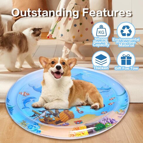 Cats use cat Water Pads. Thickened and Unbreakable. Cat Toys. Indoor and Outdoor cat Play mats. Self Play Interactive Toys. Pet Toys. in Saudi Arabia