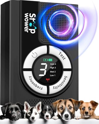 Anti Barking Device, 1500 mAh Rechargeable Ultrasonic Dog Barking Deterrent Devices Safe for Dogs, 2-in-1 Dog Barking Control Devices Up to 50 Ft Range Dog Training & Behavior Aids in Saudi Arabia