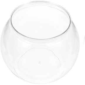 Transparent Fish Tank Plastic Round Aquarium Small Fish Bowl Aquariums Tanks Fish Bowls Portable Fish Tank Fish Tank for Goldfish Plastic Goldfish Bowl Micro Landscape Fish Bowl
