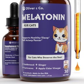 Cat Melatonin - Melatonin for Cats - Cat Sedative for Grooming - Cat Sleep Aid - Cat Calming Treats - Anxiety Relief for Cats - Support Restful Sleep for Your Cat - Cat Stress Relief - Chicken Flavor