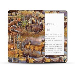 MightySkins Skin Compatible With Amazon Kindle Paperwhite 5 6.8-inch 11th Gen (2021) Full Wrap - Deer Pattern | Protective, Durable, and Unique Vinyl Decal wrap cover | Easy To Apply | Made in the USA