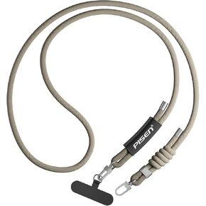 Phone Lanyard - Cell Phone Crossbody Lanyards with Adjustable Nylon Neck Strap with Lock Buckle & Phone Tether Patches