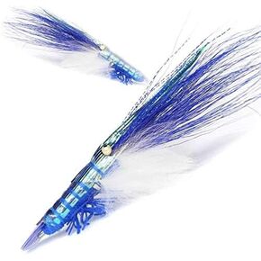Ultra Realistic Shrimp Flies, Saltwater Fly Fishing Lures for Tarpon, Bonefish, Redfish, Snook