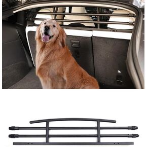 Model y Dog Barrier, Dog Car Barrier Car Pet Barrier Compatible with Tesla Model Y, Adjustable Large Pet Protective Barrier Anti-bite Heavy-Duty Metal Stainless Steel for Dog Travel Accessories