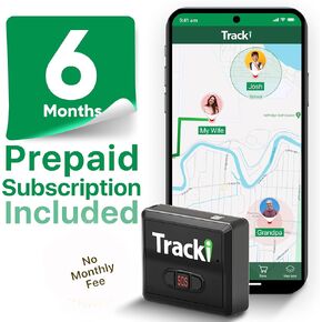 Tracki GPS Tracker for Vehicles No Monthly fee, USA Made Tech. 4G LTE Car GPS Tracking Device. Unlimited Distance, US & Worldwide. Small Portable Real time Mini Magnetic. with 6 Months Subscription