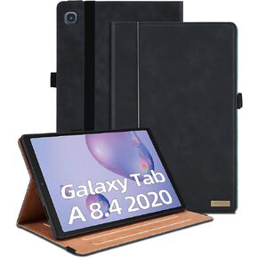 Case for Samsung Galaxy 8.4 Tablet 2020 Released (TB-310FU) Multi-Angle Viewing Smart Cover with Pocket, Business PU Leather Flip Cover for Galaxy Tab A 8.4 "-Black