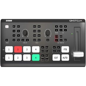 Osee GoStream Deck Video Switcher Multiple Live Stream Camera Video Converters Audio Mixer with 4 HDMI Inputs and 2 HDMI Outputs Support NDI Updatable