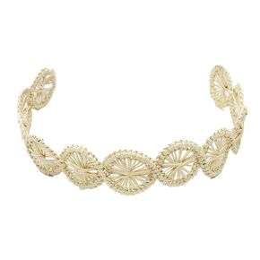 Handmade straw headpiece for women and little girls, adjustable for the head