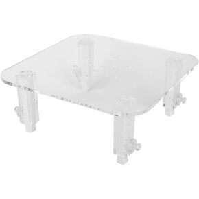 Tomotato Skimmer Stand, Adjustable Height Protein Separator Bracket Acrylic Durable Protein Skimmer Accessories for Aquarium Fish Tanks Household Office (M Size)