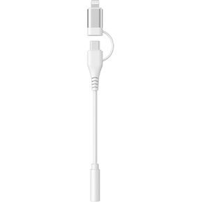 [معتمد من Apple MFi] محول مقبس سماعة الرأس Lightning/USB من النوع C إلى 3.5 مم، محول سماعة رأس iPhone iPhone Aux محول الصوت دونجل لهاتف iPhone16 15 14 13 12 11 XS XR X iPad يدعم جميع أنظمة iOS