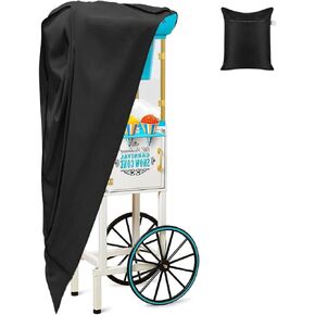 Snow Cone Shaved Ice Machine Covers 20"L X 14"W X 48"H Waterproof Outdoor Protector Retro Cart Slushie Machine Dustproof Cover (Only Cover)