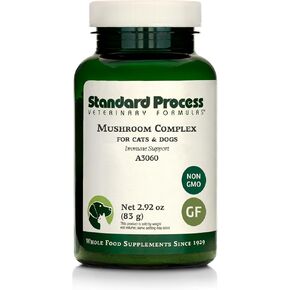 Standard Process Mushroom Complex for Dogs & Cats - Immune Support Supplement with Bovine Colostrum - Lion's Mane Extract Powder for Dog & Cat Immune Support - Essential Aid for Pet Health - 2.92 oz