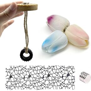 5 Pcs Jumping Spider Accessories Set - Jumping Spider Climbing Toy with Magnet, Jumping Spider Tulip Habitat, Jumping Spider Web, for Jumping Spider Enclosure