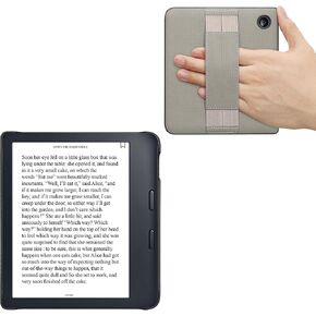 eReader Case Compatible with Kobo Libra 2 Case - PU Leather Reading Device Protective Cover - Grey