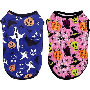 Easter Dog Shirts for XS Small Dog Girl Boy Male Female Cat Doggie Puppy Sleeveless Tank Top Tee Vest T Shirts Outfit Pack 2