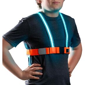 noxgear TracerJr - Child Illuminated and Reflective Safety Vest - Durable, Highly Adjustable - for Biking or Outdoor Play