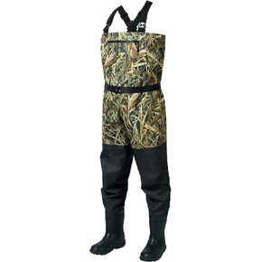 BASSDASH Camo Breathable Boot Foot Hunting Waders Ripstop Lightweight Chest Wader for Fishing ATV