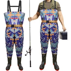 Fishing Waders with Boots Chest Waders Bootfoot Fishing Waders for Men Women Outdoor Fishing Hunting