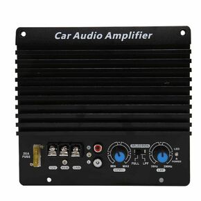 12V 300W Car Audio Amplifier Board, High Power Aluminum Alloy Subwoofer Audio AMP, Stereo AMP Module, Subwoofer Plate Amplifier with Thickened Heat Dissipation Panel for 8-12 Inch Subwoofer
