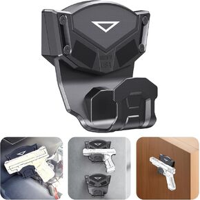 Magnetic Gun Mount with Trigger Guard Protection,Gun Magnet Mount for Most Guns | Indoor Gun Racks| Gun Holder Holster Conceal in Car,Desk, Safe,Wall, Gun Magnet Rack for Pistol Handgun Rifle Shotgun