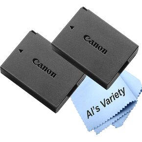 2-Pack Canon LP-E10 Lithium-Ion Battery Pack for Canon Eos Rebel T3, T5, T6, T7, T100, 2000D, 4000D(Bulk Packaging)