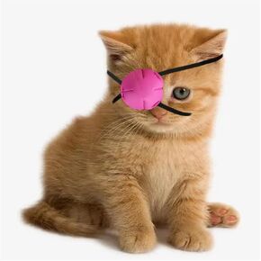 3 Pack Cat Eye Patch for Cats Missing Eyes Single Eyepatch Protective Eye Cover for Small Dogs Cats Eye Injuries After Surgery Wounds Dogs Missing Eye Shield Small Pets Patches