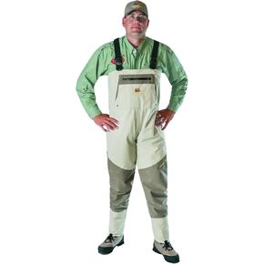 Caddis Men's Grey and Brown Northern Guide Breathable Stocking Foot Wader