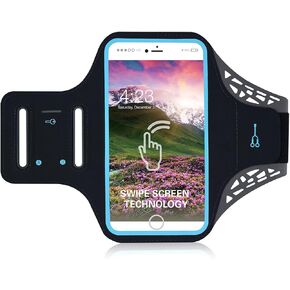 Cell Phone Armband Case Workout Walking Running Holder Arm Bands for Samsung Galaxy S24+/ S22+/ S10 Plus/ S23 FE/ S21 FE/ S21/ S20/ A51/ Google Pixel 9/9 Pro/ 8/ 8a/ 7/ 7a/ 6/ 6a/ 5a 5G/ 4a 5G/ 3 XL