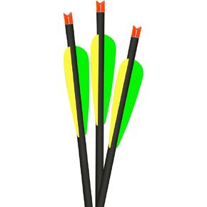 Lumenok 22-Inch Barnett Headhunter Equipped Crescent Bolt End (3-Pack), HD Orange