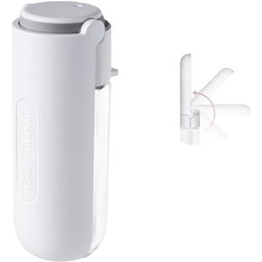 Dog Water Bottle, Portable Foldable Dog Water Bottles for Walking and Hiking, Travelling Pet Water Bottle for Dogs, Leak Proof, Rotatable Trough, Lightweight, Food Grade Material,14 Oz